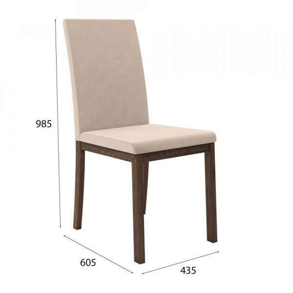 Стул Сканди Эбеновое дерево / Velutto 18