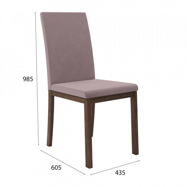 Стул Сканди Эбеновое дерево / Velutto 22