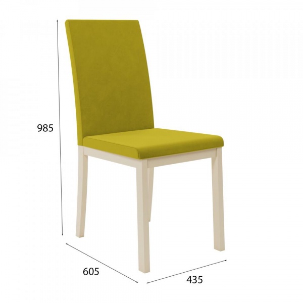 Стул Сканди Эмаль слоновая кость / Velutto 28