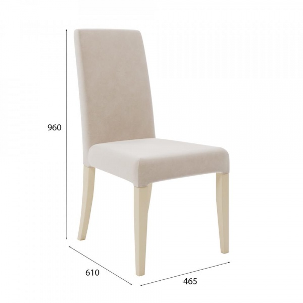 Стул Вера Эмаль слоновая кость / Velutto 04