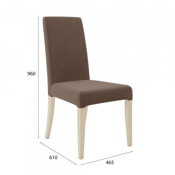 Стул Вера Эмаль слоновая кость / Velutto 23