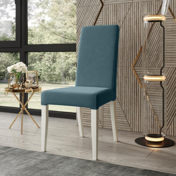 Стул Вера 03 Эмаль белая / Velutto 53