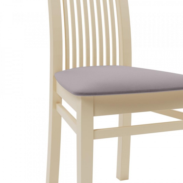 Стул Марио 044 Эмаль слоновая кость / Velutto 08