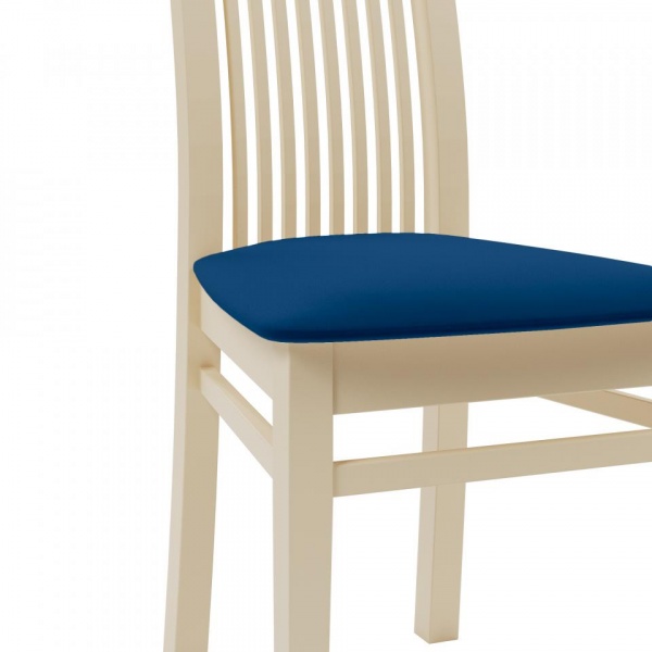 Стул Марио 044 Эмаль слоновая кость / Velutto 26