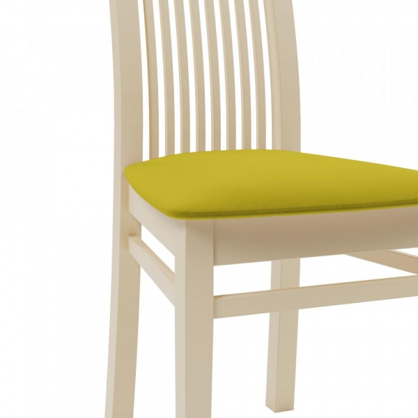 Стул Марио 044 Эмаль слоновая кость / Velutto 28