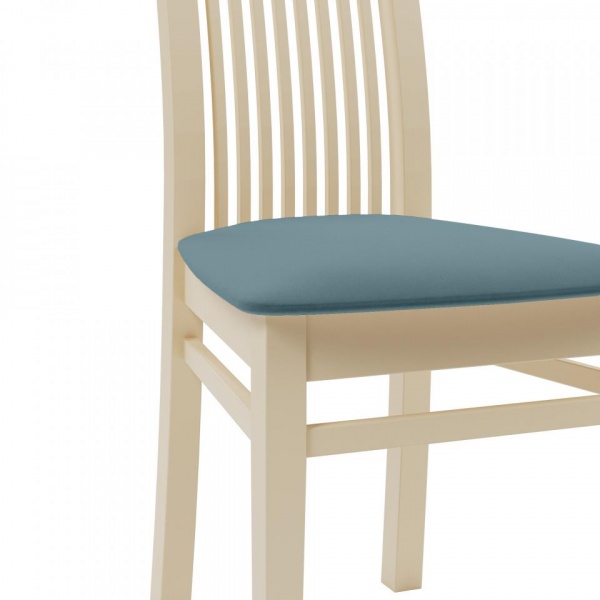 Стул Марио 044 Эмаль слоновая кость / Velutto 53