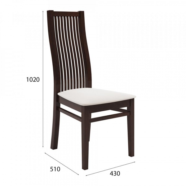 Стул Марио 044 Орех 2 / Velutto 04