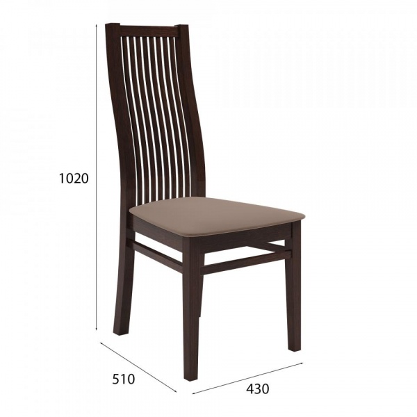 Стул Марио 044 Орех 2 / Velutto 23