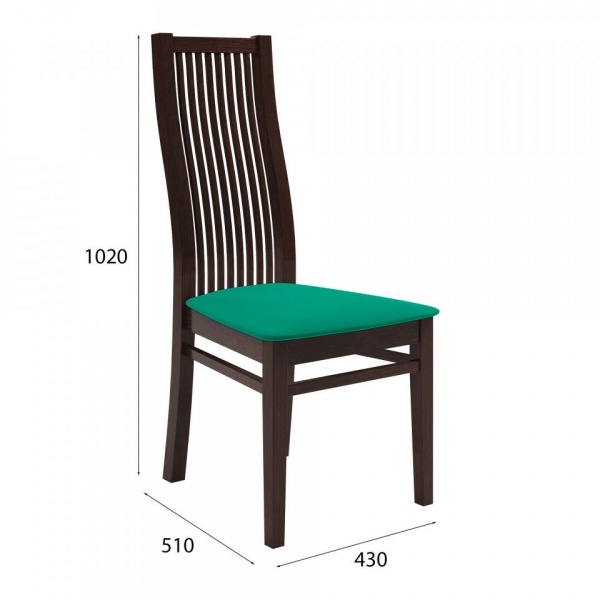 Стул Марио 044 Орех 2 / Velutto 33