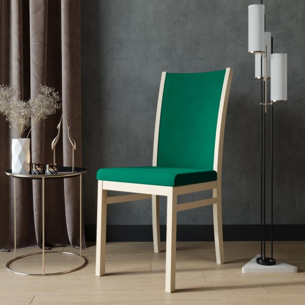 Стул Норд Эмаль слоновая кость / Velutto 33