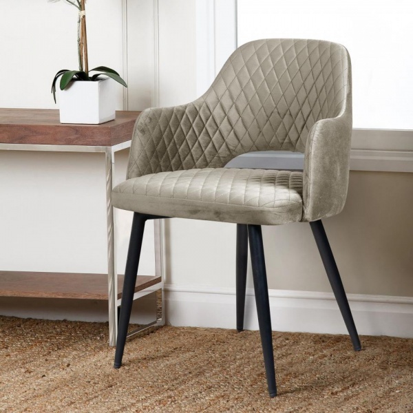 Стул с подлокотниками Вильям Ромб Barkhat-М 25