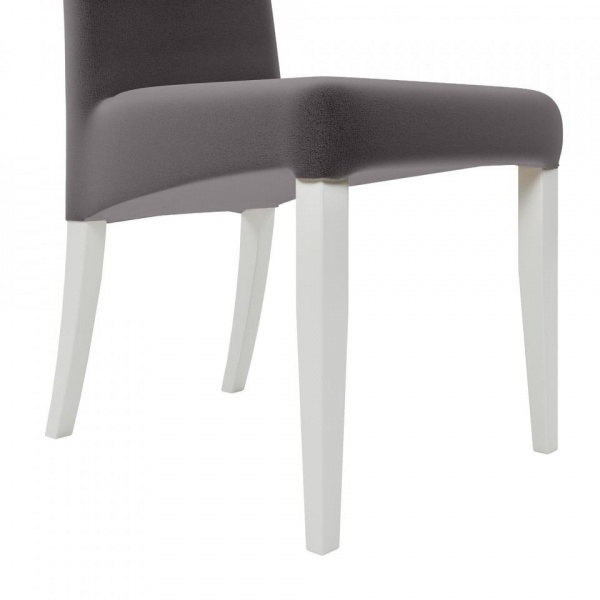 Стул Остин 02 Эмаль белая / Velutto 08