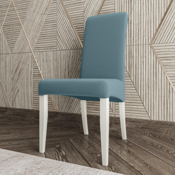 Стул Остин 02 Эмаль белая / Velutto 53