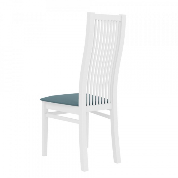 Стул Марио 044 Эмаль белая / Velutto 53