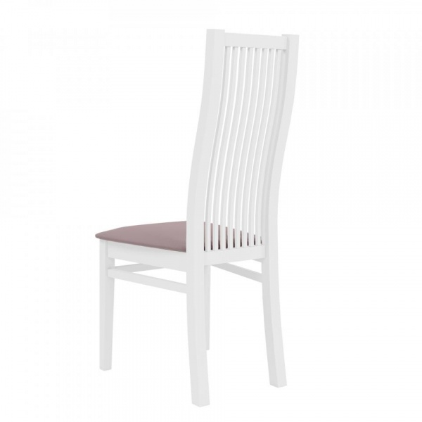 Стул Марио 044 Эмаль белая / Velutto 22