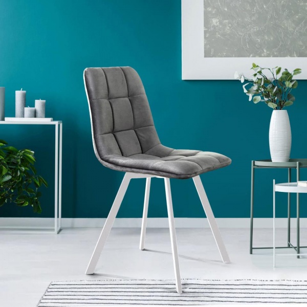 Стул Уно Белый / Barkhat-M 27