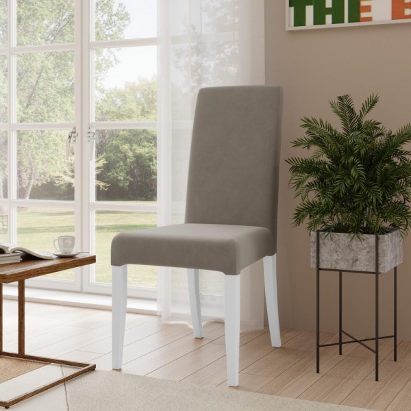 Стул Вера Эмаль белая / Velutto 08