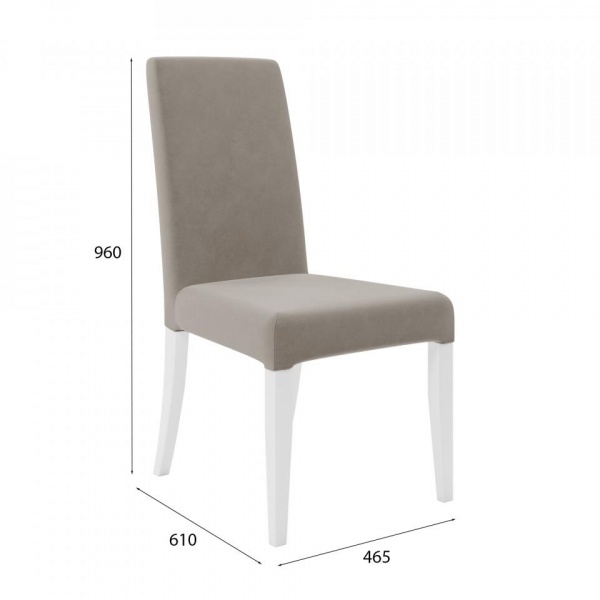 Стул Вера Эмаль белая / Velutto 08