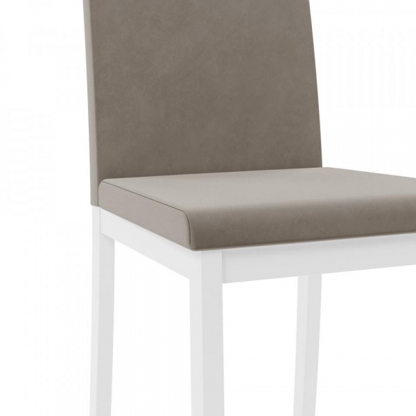 Стул Сканди Эмаль белая / Velutto 08