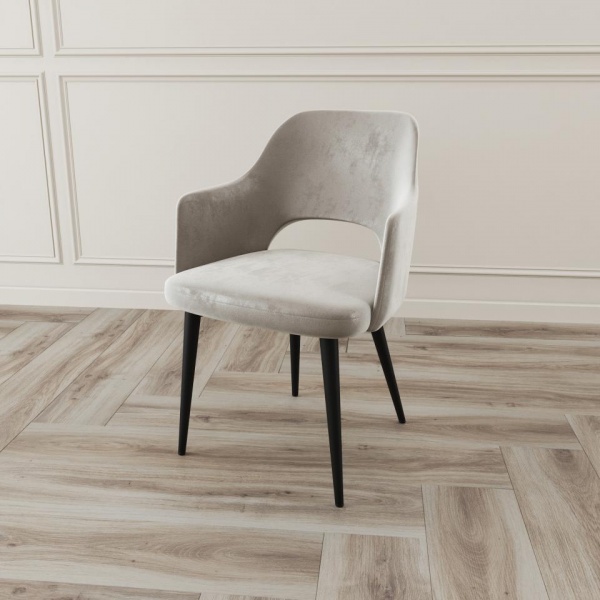 Стул с подлокотниками Вильям Чёрный / Barkhat-M 5