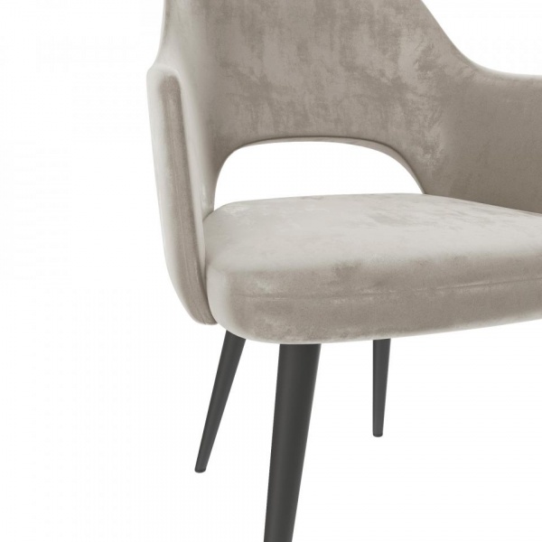 Стул с подлокотниками Вильям Чёрный / Barkhat-M 5