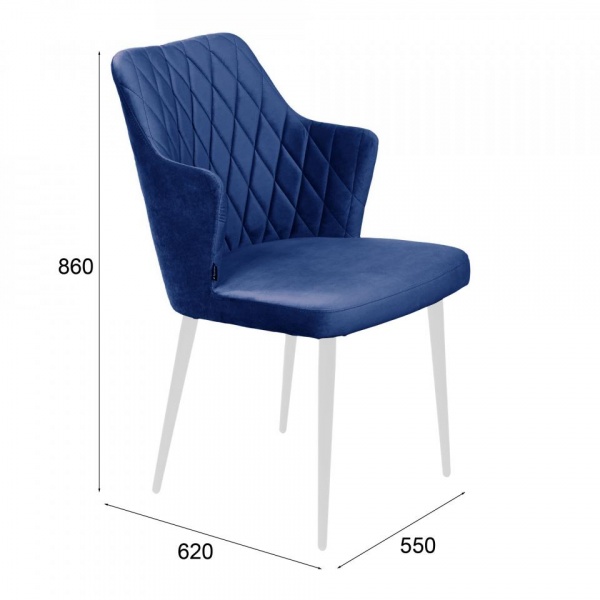 Стул Хант Ромб Белый / Barkhat-M 29