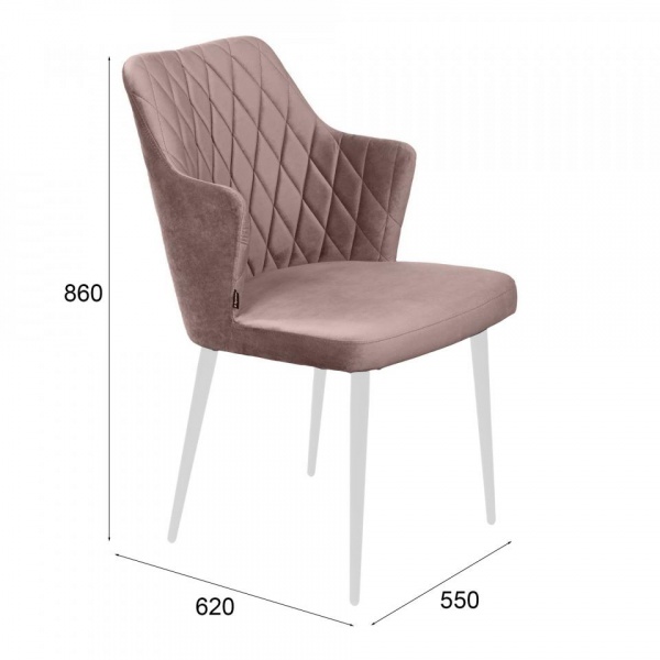 Стул Хант Ромб Белый / Barkhat-M 25