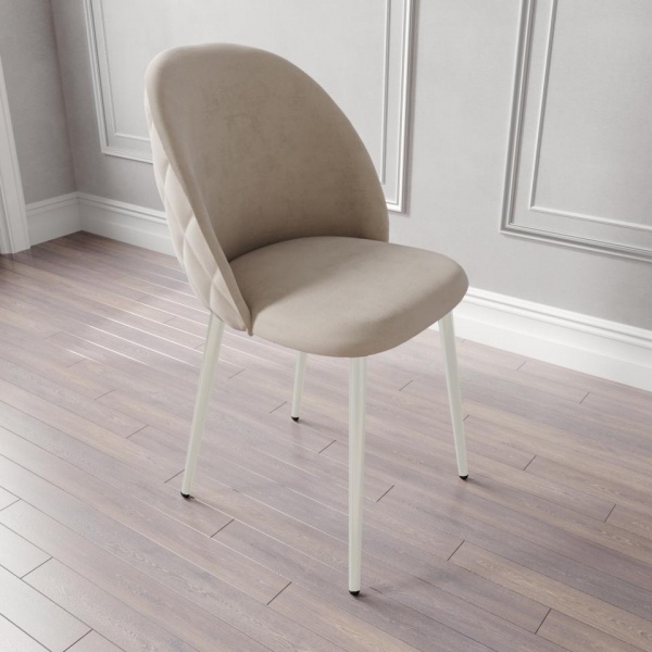 Стул Дэни Белый / Velutto 04