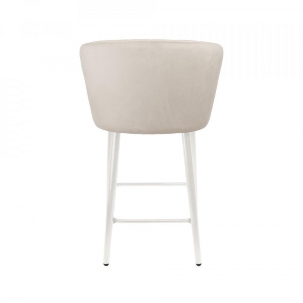 Стул полубарный Микки Белый / Velutto 04