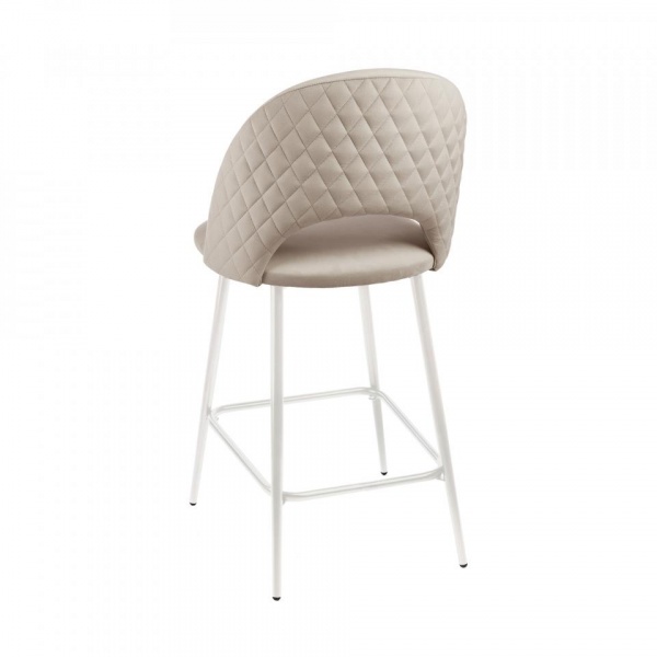 Стул полубарный Тоби Белый / Velutto 04