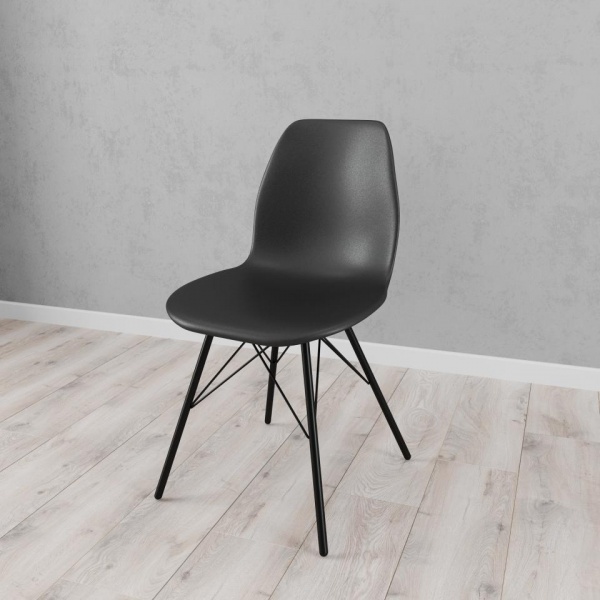 Стул Бонита Черный муар / Черный