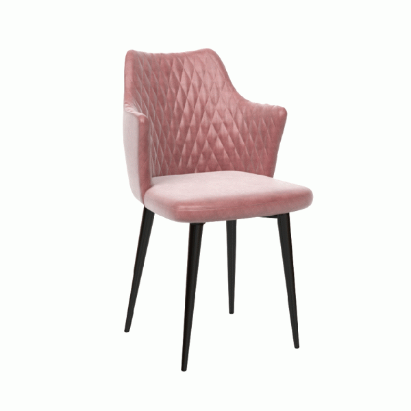 Стул поворотный Хант Ромб 360° Чёрный / Barkhat-M 19