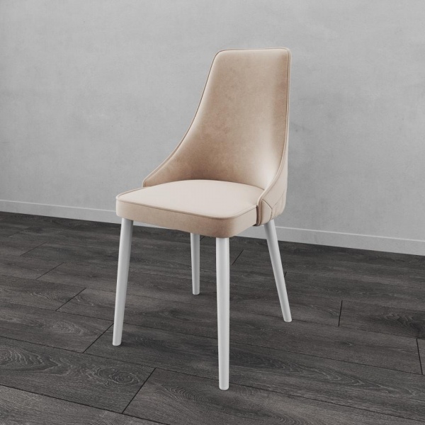 Стул Дэйви Белый / Velutto 04