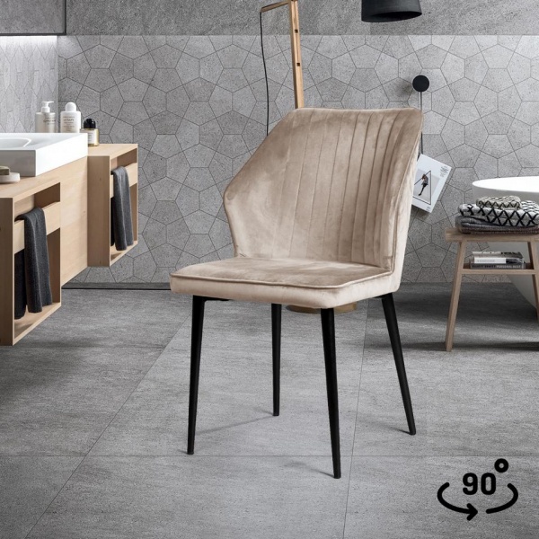 Стул поворотный Берг 90° Чёрный / Barkhat-M 5