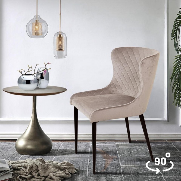 Стул поворотный Джаз Ромб 90° Чёрный / Barkhat-M 5