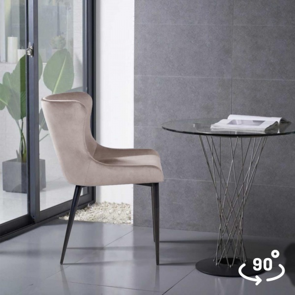 Стул поворотный Джаз 90° Чёрный / Barkhat-M 5