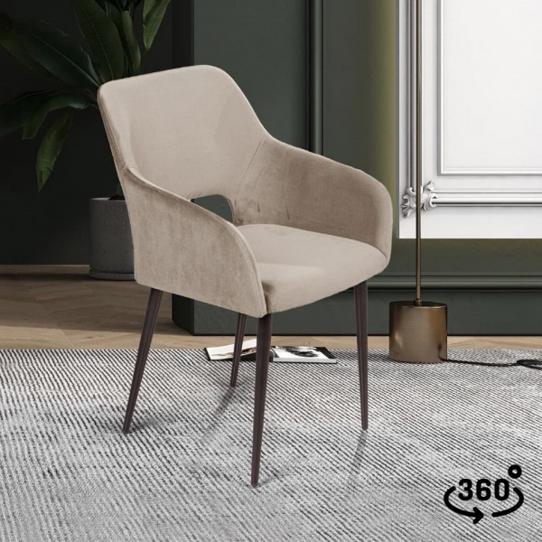 Стул поворотный Чарли 360° Чёрный / Barkhat-M 5