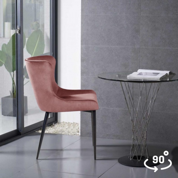 Стул поворотный Джаз 90° Чёрный / Barkhat-M 15