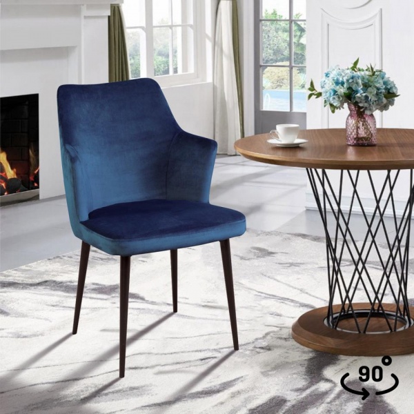 Стул поворотный Хант 90° Чёрный / Barkhat-M 29