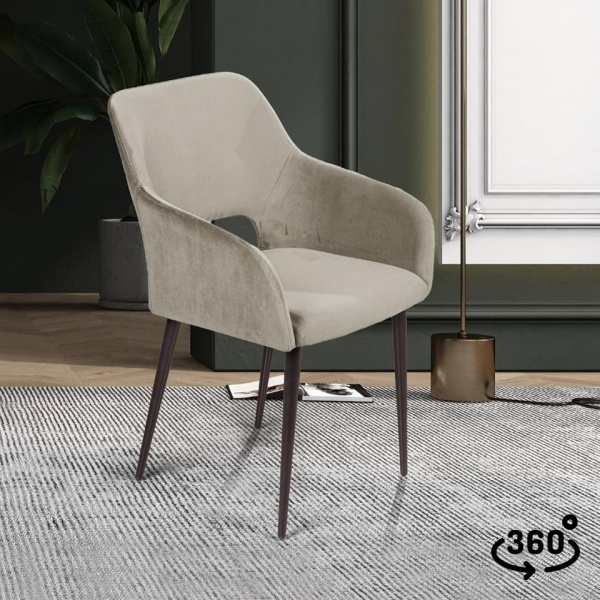 Стул поворотный Чарли 360° Чёрный / Barkhat-M 25