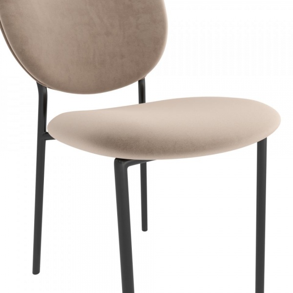 Стул Эфир Чёрный / Velutto 04