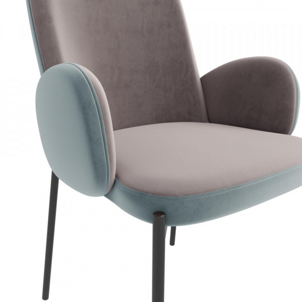 Стул Мэтью Чёрный / Velutto 53 / Velutto 08