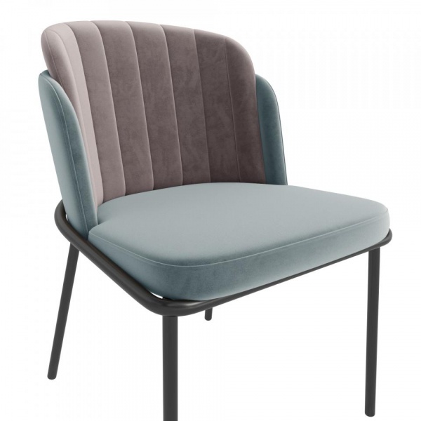 Стул Кеннет Чёрный / Velutto 53 / Velutto 08