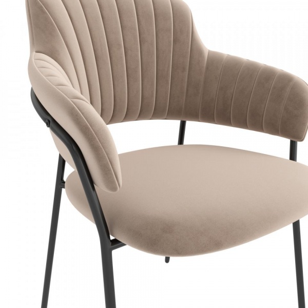 Стул Брайан Чёрный / Velutto 04