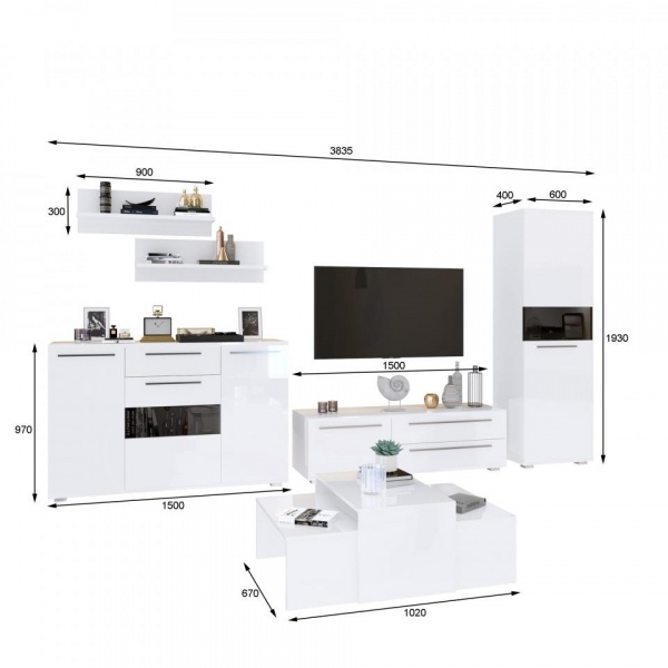 модульные гостиные