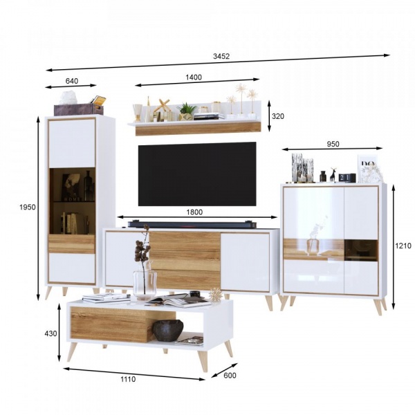 модульные гостиные