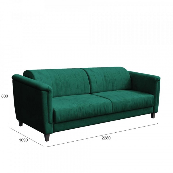 Диван 3-местный Амстердам Velutto 33 Вариант 2