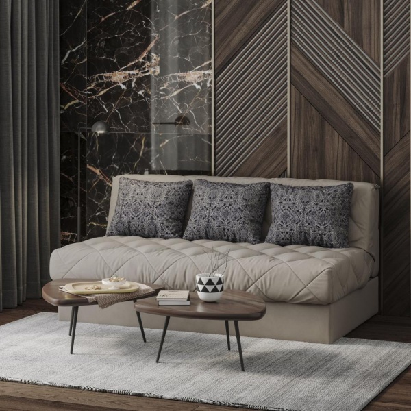 Диван-кровать 3-х местный без подлокотников Тэйлор Найс 01 / Дамаск 08