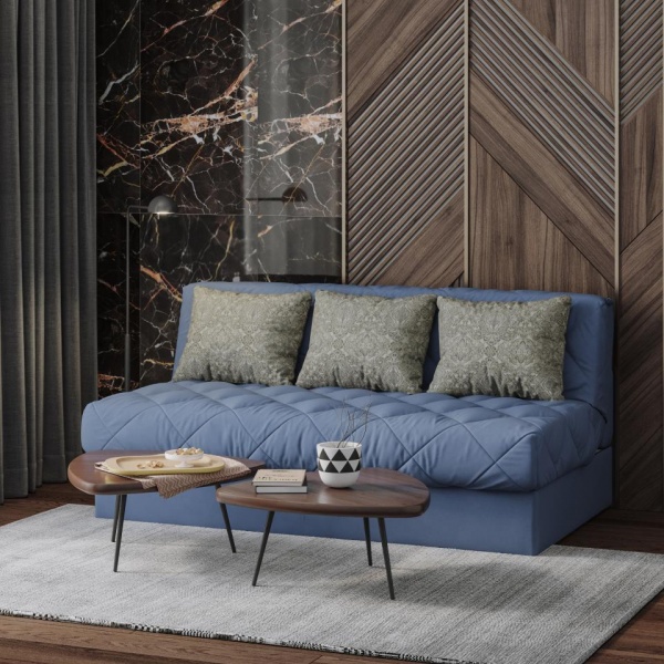 Диван-кровать 3-х местный без подлокотников Тэйлор Найс 09 / Дамаск 04