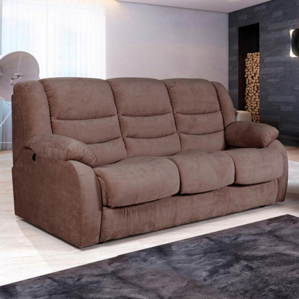 Диван 3-местный с механизмом «Миксотойл» Ридберг Лаки коричневый